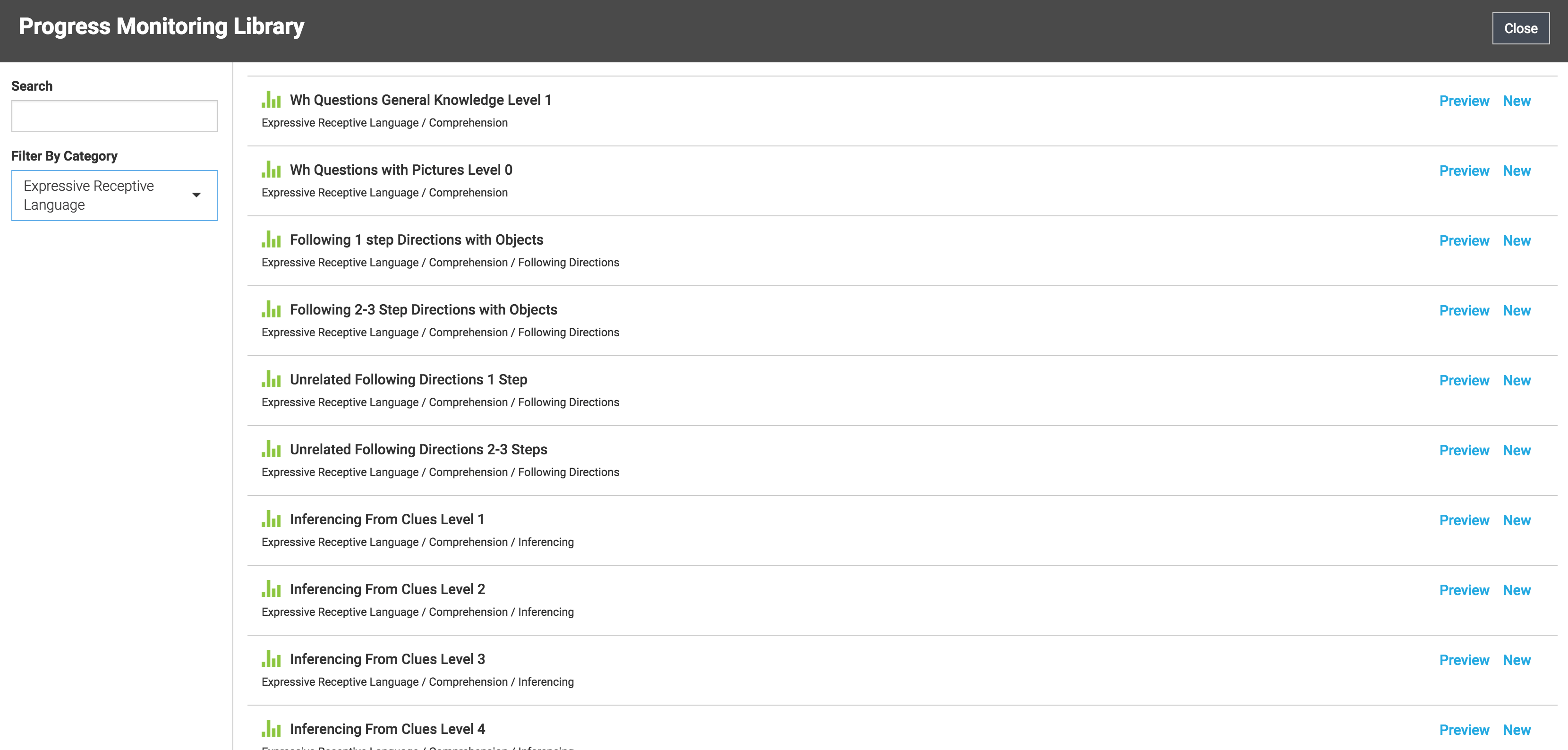 Progress Monitoring Tools SLP Toolkit